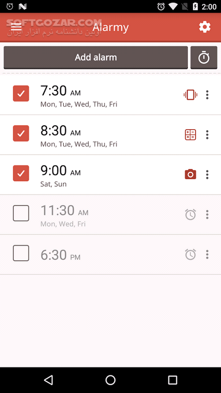 دانلود Alarmy (Sleep If U Can) – Pro 5.15.07 for Android +3.0 - دانلود بهترین آلارم و ساعت اندروید برای اندروید - سافت گذر