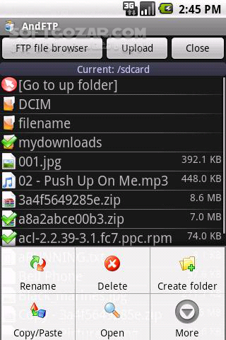 دانلود AndFTP Pro 5.4 for Android +3.0 - دانلود نرم افزار مدیریت اف تی پی برای آندروید برای اندروید - سافت گذر