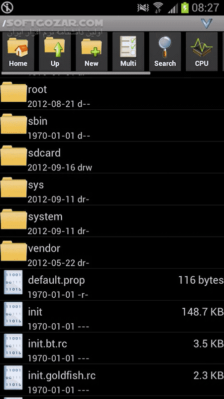 دانلود AndroZip File Manager 4.7.2 for Android +2.2 - دانلود نمایش و فشرده سازی فایلها برای اندروید - سافت گذر