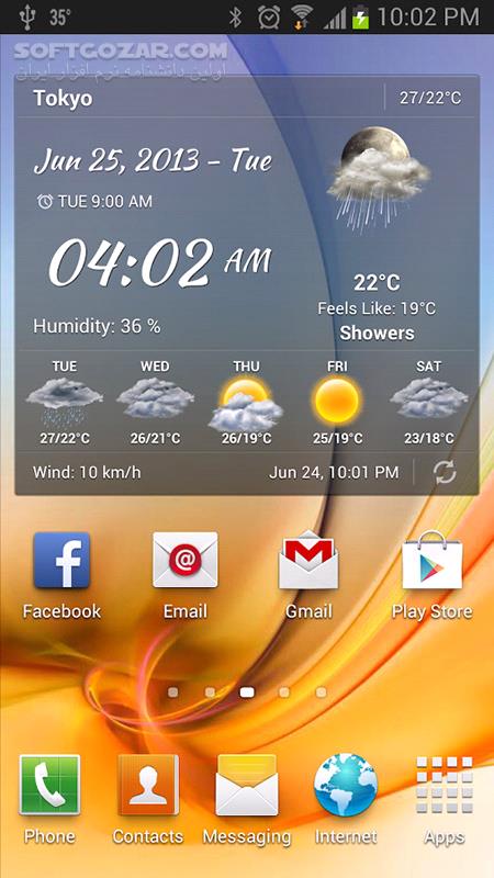 دانلود Android Weather & Clock Widget 6.5.2.2 for Android - دانلود آب و هوا برای اندروید - سافت گذر