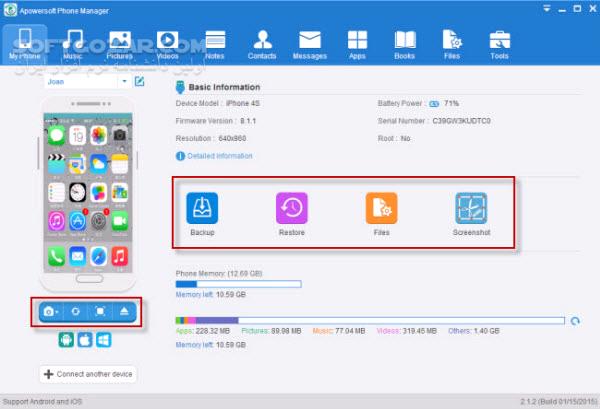 دانلود ApowerManager (Phone Manager) 3.2.6.1 - دانلود مدیریت گوشی های هوشمند پاور سافت فون منیجر - سافت گذر