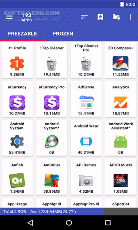دانلود AppMgr Pro III 5.74 for Android +4.1 - دانلود مدیریت اپ برای اندروید - سافت گذر