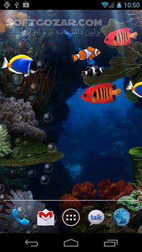 دانلود Aquarium Live Wallpaper 3.5 for Android +2.3 - دانلود آکواریوم زیبا با انواع ماهی برای اندروید - سافت گذر