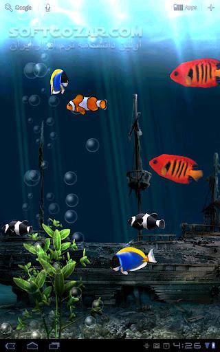 دانلود Aquarium Live Wallpaper 3.5 for Android +2.3 - دانلود آکواریوم زیبا با انواع ماهی برای اندروید - سافت گذر