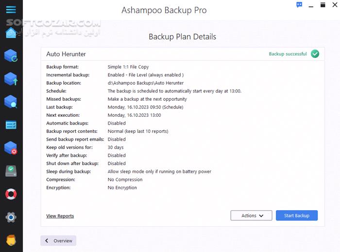 دانلود Ashampoo Backup Pro 25.03 - دانلود بکاپ گیری از ویندوز - سافت گذر
