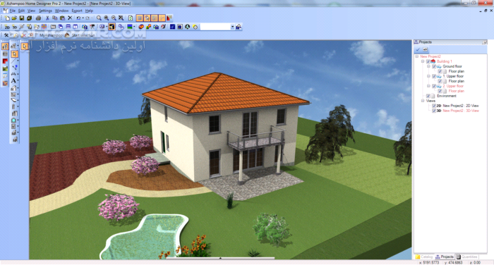 دانلود Ashampoo Home Design 8.0.1 / 6.0.0 / 5.0.0 - دانلود استودیو طراحی قدرتمند Ashampoo برای نماهای داخلی و خارجی - سافت گذر