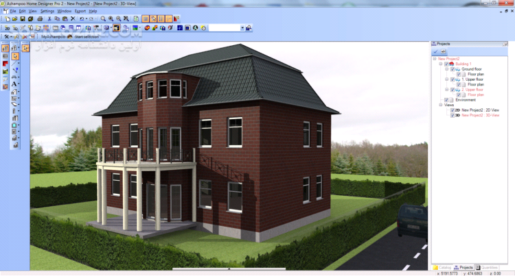 دانلود Ashampoo Home Design 8.0.1 / 6.0.0 / 5.0.0 - دانلود استودیو طراحی قدرتمند Ashampoo برای نماهای داخلی و خارجی - سافت گذر