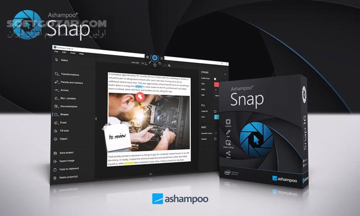 دانلود Ashampoo Snap 16.0.4 - دانلود تصویر برداری از محیط دسکتاپ - سافت گذر