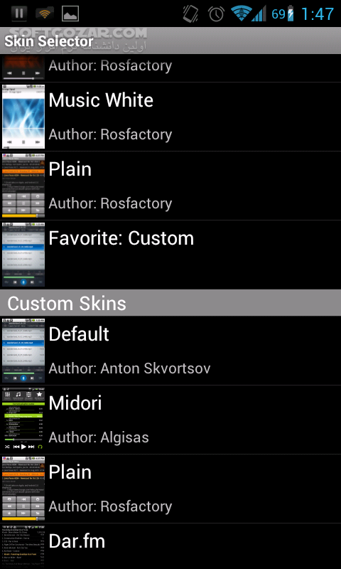 Astro Player 3 4 for Android 3 2 تصاویر نرم افزار  - سافت گذر