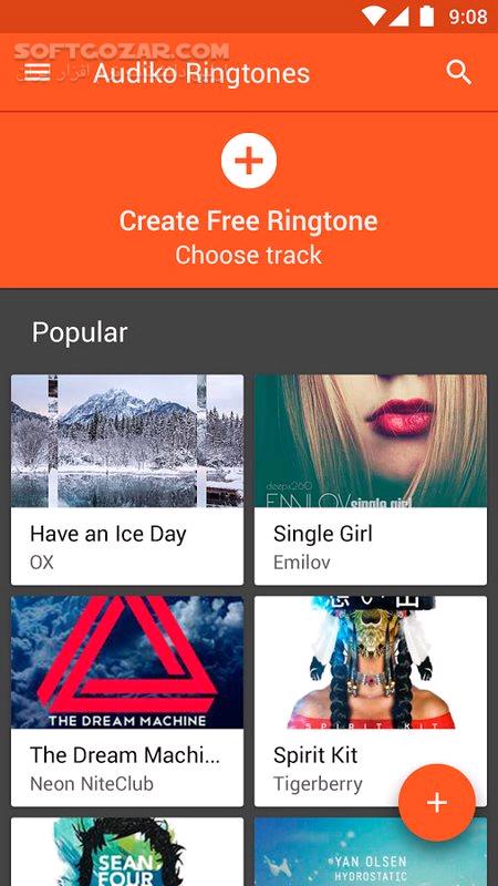 Audiko ringtones for Android 2 28 20 PRO For Android 4 1 تصاویر نرم افزار  - سافت گذر