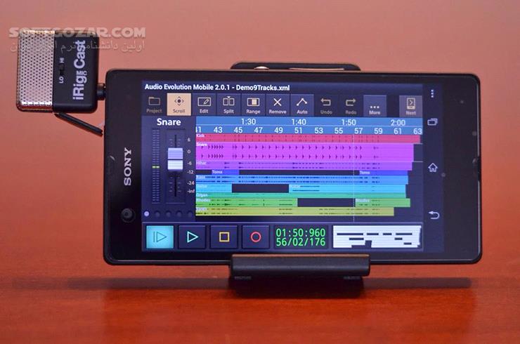 دانلود Audio Evolution Mobile Studio 4.6.6 for Android +2.3 - دانلود ضبط صدای نامحدود برای اندروید - سافت گذر