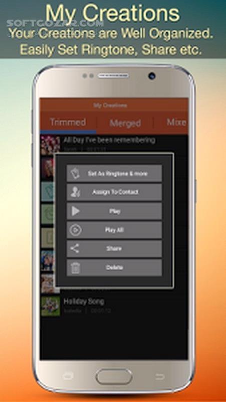دانلود Audio MP3 Cutter Mix Converter and Make Ringtones 1.86 Pro For Android +4.0 - دانلود برنامه ویرایش و برش صدا برای اندروید - سافت گذر