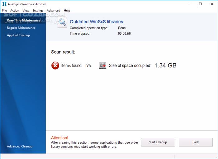 دانلود Auslogics Windows Slimmer Professional 5.0.0 - دانلود بهینه سازی ویندوز - سافت گذر