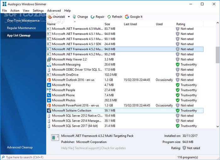 دانلود Auslogics Windows Slimmer Professional 5.0.0 - دانلود بهینه سازی ویندوز - سافت گذر