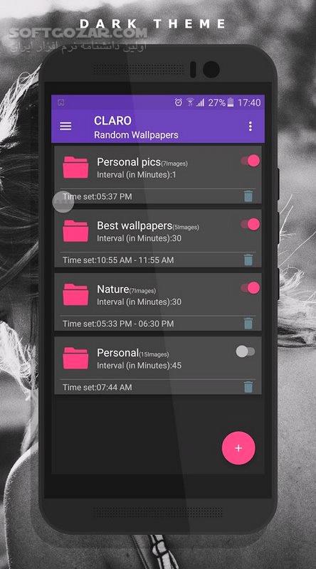 دانلود Auto Wallpaper Changer (CLARO Pro) 1.8 for Android +4.2 - دانلود تغییر والپیپر برای اندروید - سافت گذر