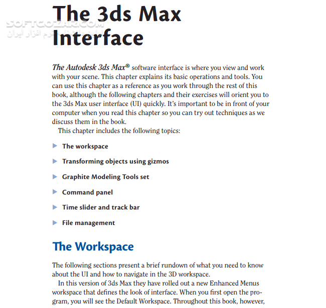 دانلود Autodesk 3ds Max 2014 Essentials - دانلود کتاب اتودسک 3دی مکس - سافت گذر