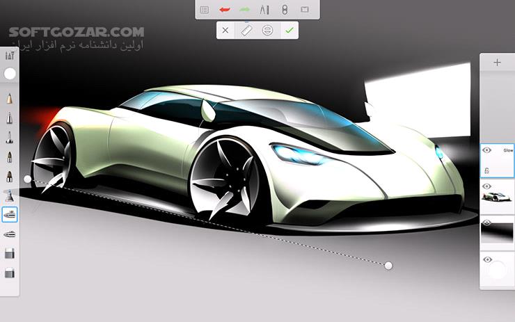 دانلود Autodesk SketchBook Pro 5.2.5 for Android +4.0 - دانلود نرم افزار طراحی و نقاشی معروف و فوق العاده SketchBook برای اندروید - سافت گذر