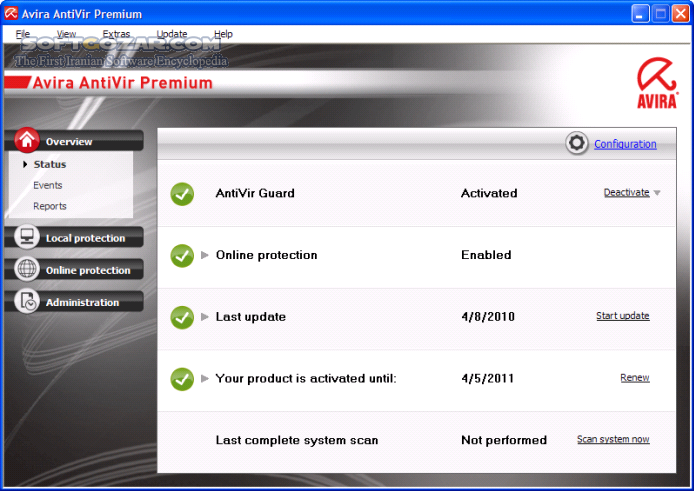 دانلود Avira Antivirus Pro 15.0.2201.2134 / Avira Free Security Suite 1.1.106.1577 - دانلود اویرا - سافت گذر