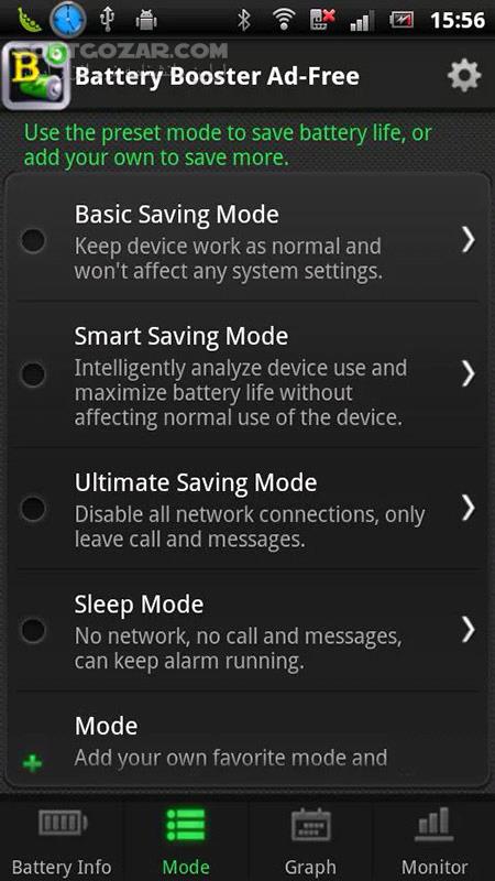 دانلود Battery Booster 7.2.9 for Android +2.1 - دانلود مدیریت و کاهش مصرف باتری برای اندروید - سافت گذر