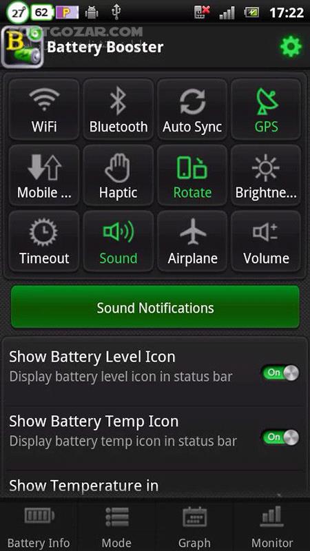 دانلود Battery Booster 7.2.9 for Android +2.1 - دانلود مدیریت و کاهش مصرف باتری برای اندروید - سافت گذر