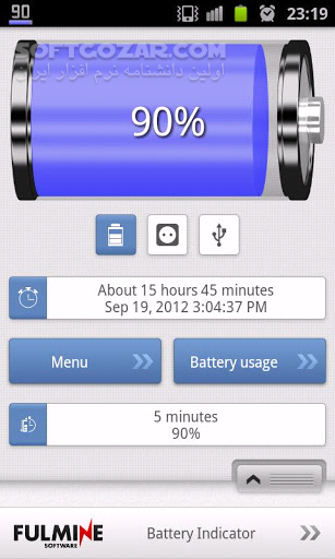 دانلود Battery Indicator Pro 2.7.6 for Android +2.1 - دانلود نمایش اطلاعات باتری برای اندروید - سافت گذر