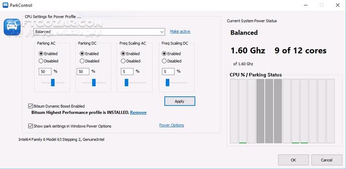دانلود Bitsum ParkControl Pro 5.2.0.6 - دانلود افزایش سرعت ویندوز - سافت گذر