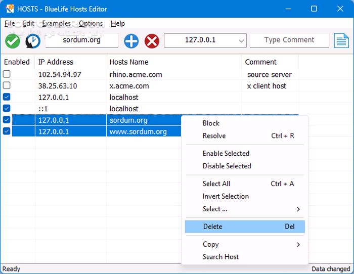 دانلود BlueLife Hosts Editor 1.6 - دانلود ویرایش فایل HOSTS - سافت گذر