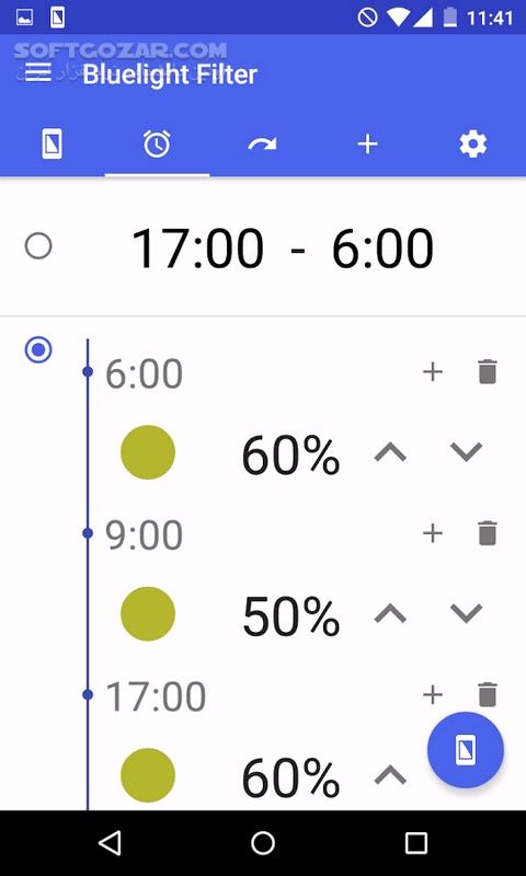 دانلود Bluelight Filter for Eye Care 6.0.6 Full for Android +5.0 - دانلود فیلتر آبی صفحه اندروید برای اندروید - سافت گذر