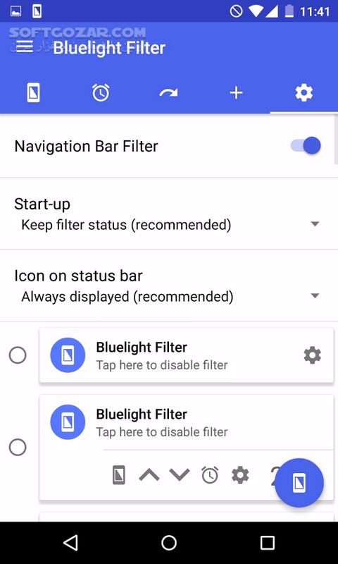 دانلود Bluelight Filter for Eye Care 6.0.6 Full for Android +5.0 - دانلود فیلتر آبی صفحه اندروید برای اندروید - سافت گذر