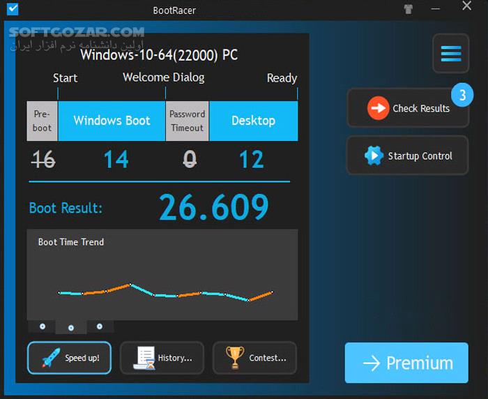 دانلود BootRacer 9.10.0 - دانلود اندازه گیری سرعت بوت ویندوز - سافت گذر