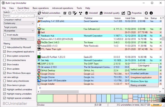 دانلود Bulk Crap Uninstaller 5.8 - دانلود حذف کامل نرم افزارهای نصب شده - سافت گذر