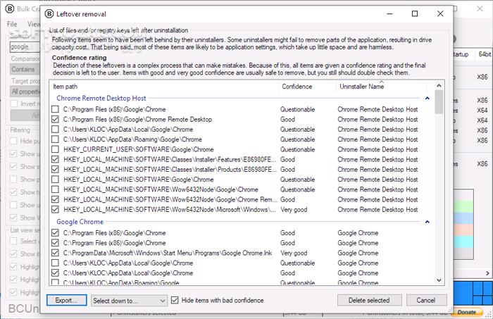 دانلود Bulk Crap Uninstaller 5.8 - دانلود حذف کامل نرم افزارهای نصب شده - سافت گذر