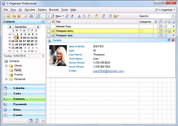 دانلود C-Organizer Professional 9.1.0 - دانلود برنامه ریزی امور شخصی - سافت گذر
