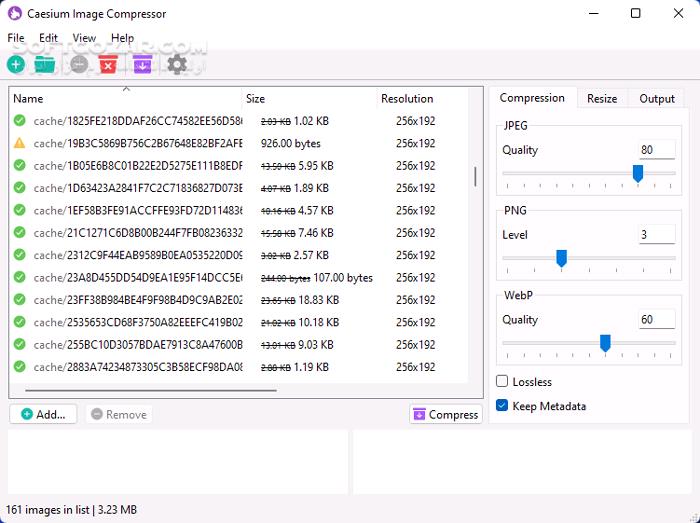 دانلود Caesium Image Compressor 2.8.3 - دانلود فشرده سازی عکس - سافت گذر