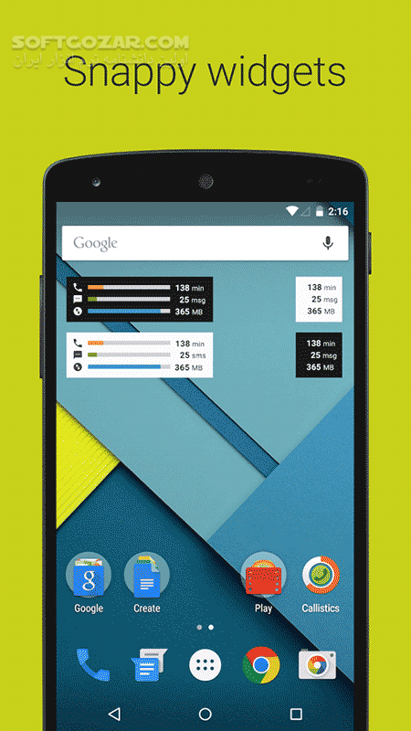 دانلود Callistics 2.7.1 Premium for Android +2.3 - دانلود گزارش تماس، پیام، دیتا برای اندروید - سافت گذر