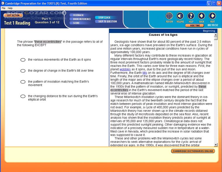 Cambridge Preparation For The TOEFL Test 4th Edition تصاویر نرم افزار  - سافت گذر