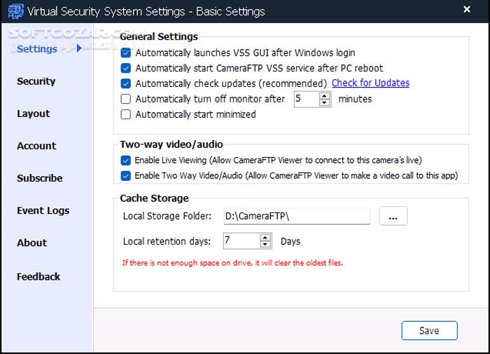 دانلود CameraFTP Virtual Security System 5.1.164 (x64) - دانلود تبدیل کامپیوتر به دوربین مدار بسته - سافت گذر