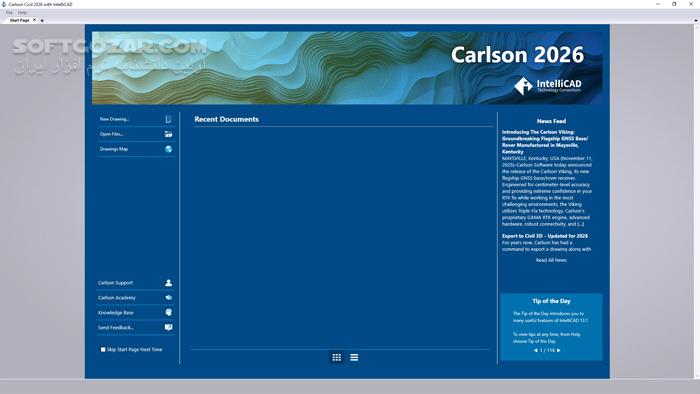دانلود Carlson Civil Suite 2026 build 260120 (x64) - دانلود مهندسی نقشه‌برداری و عمران - سافت گذر