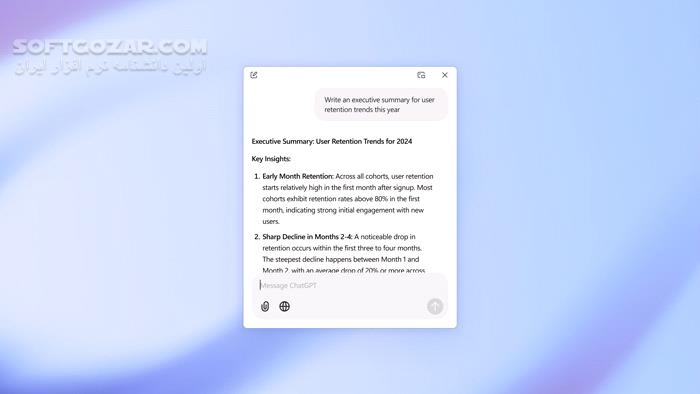 دانلود ChatGPT Desktop v1.1.0 - دانلود چت‌جی‌پی‌تی برای ویندوز - سافت گذر
