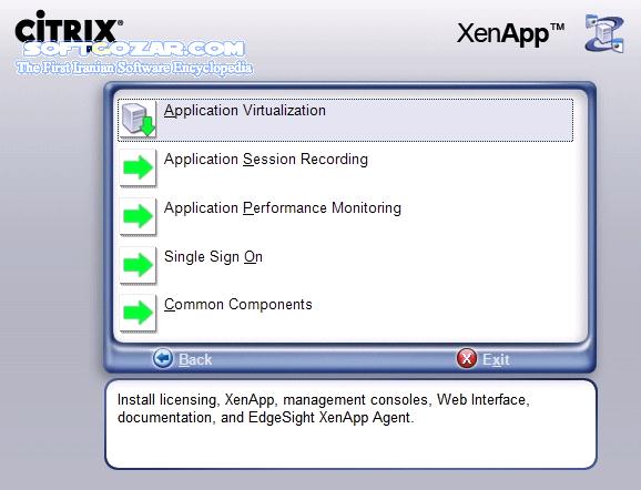 دانلود Citrix XenApp 6.5 for Windows Server 2008 R2 + Hotfix Rollup Pack 1 - دانلود نرم افزاری برای ارائه نرم افزار های دسکتاپ روی پروتکل http و نمایش در صفحه وب - سافت گذر