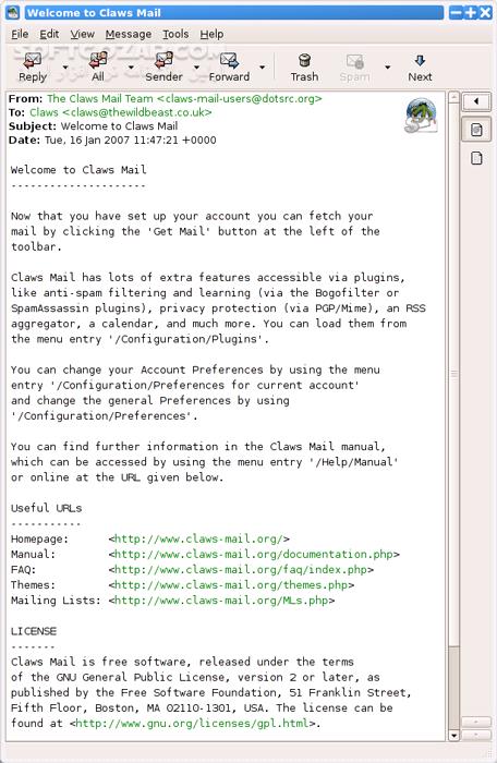 دانلود Claws Mail 4.3.1.1 - دانلود مدیریت ایمیل‌ - سافت گذر