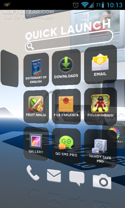 دانلود Claystone Launcher Pro 2.5 for Android +2.1 - دانلود لانچری متفاوت برای اندروید - سافت گذر