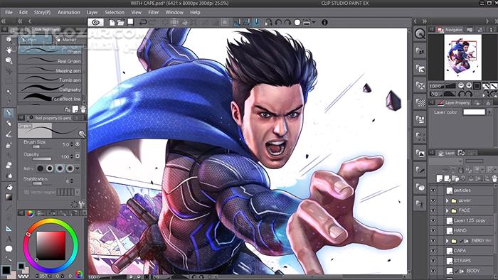 دانلود Clip Studio Paint EX 2.3.0 - دانلود طراحی مانگا و کمیک استریپ - سافت گذر