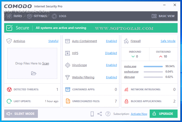 دانلود Comodo Internet Security Premium 12.2.2.8012 + Offline Update - دانلود آنتی ویروس کومودو - سافت گذر
