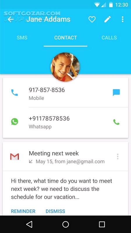 دانلود Contacts + 5.117.45 for Android +4.0.3 - دانلود تماس و شماره گیر برای اندروید - سافت گذر