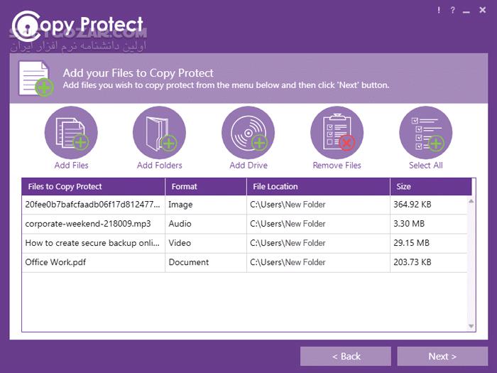 دانلود Copy Protect 3.0.1 - دانلود غیرقابل کپی کردن فایل‌ها - سافت گذر