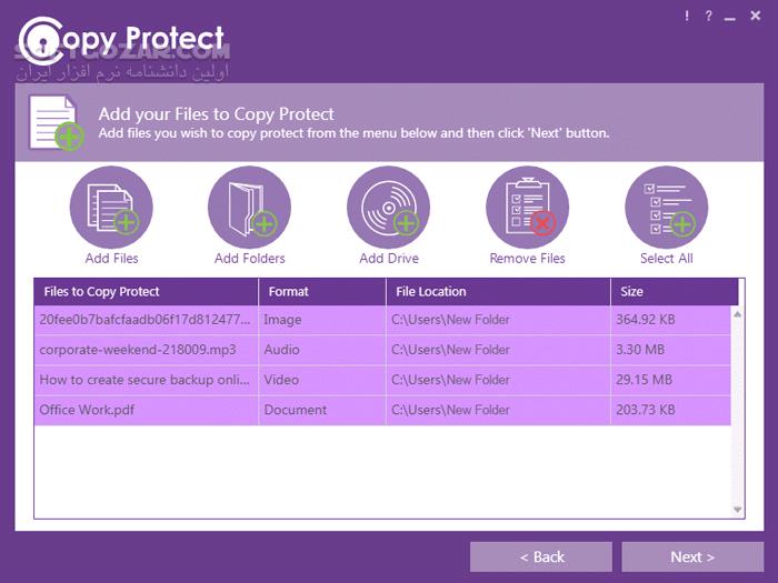 دانلود Copy Protect 3.0.1 - دانلود غیرقابل کپی کردن فایل‌ها - سافت گذر
