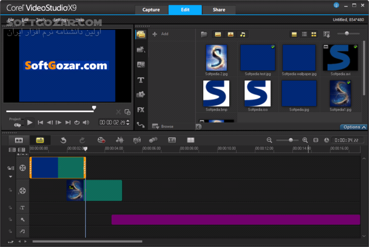 Corel VideoStudio Ultimate X10 v20 5 0 60 x86 x64 تصاویر نرم افزار  - سافت گذر