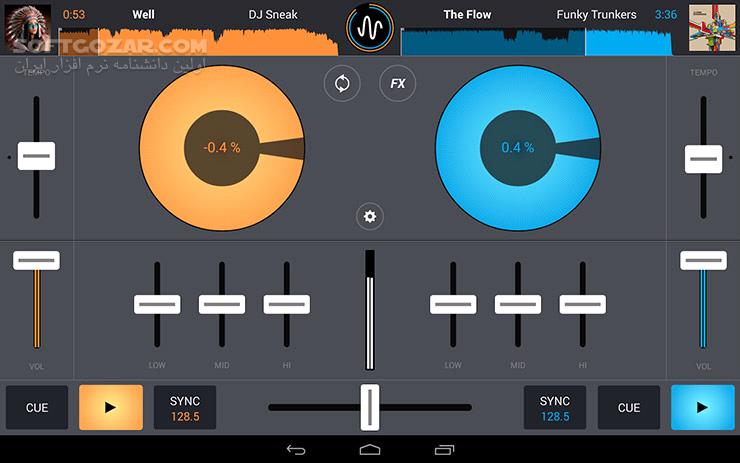 دانلود Cross DJ 3.5.4 for Android +4.1 - دانلود دی جی اندروید برای اندروید - سافت گذر
