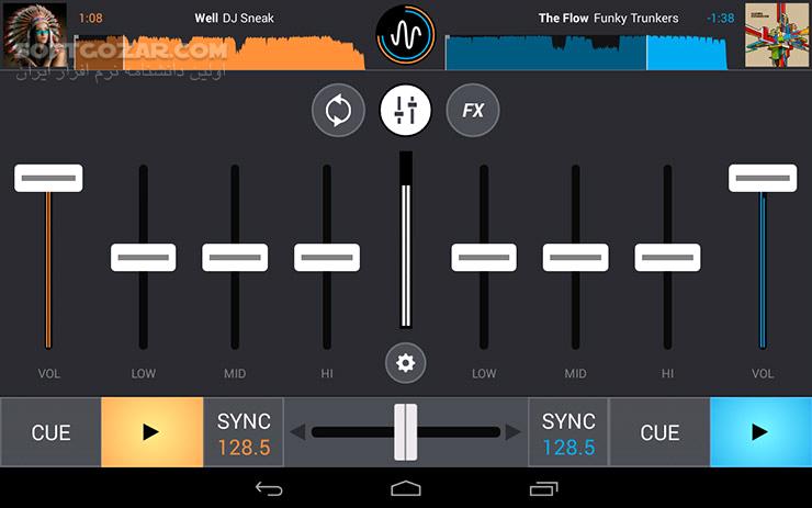 دانلود Cross DJ 3.5.4 for Android +4.1 - دانلود دی جی اندروید برای اندروید - سافت گذر